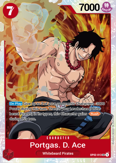 2023 ワンピース PORTGAS D. ACE OP02-013 PSA8 Portgas.D.Ace (OP02-013)
