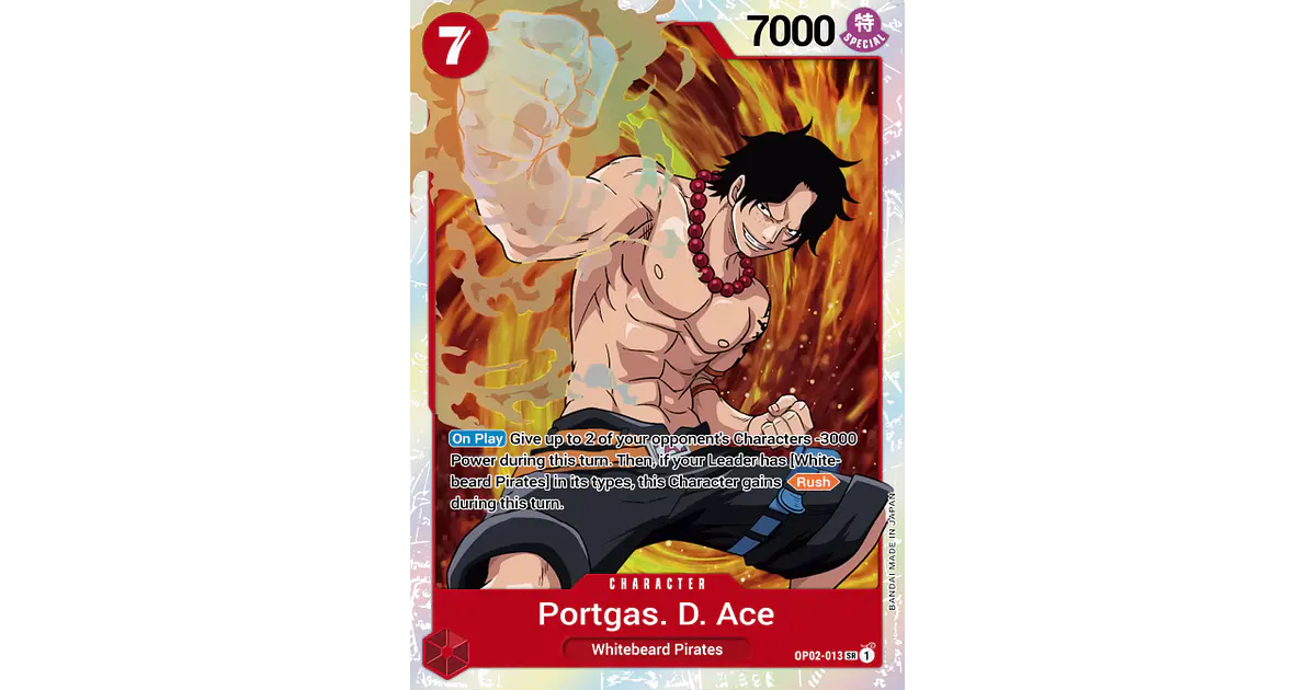 2023 ワンピース PORTGAS D. ACE OP02-013 PSA8 Portgas.D.Ace (SP) – OP02-013 – Secret Rare – HunterCard TCG