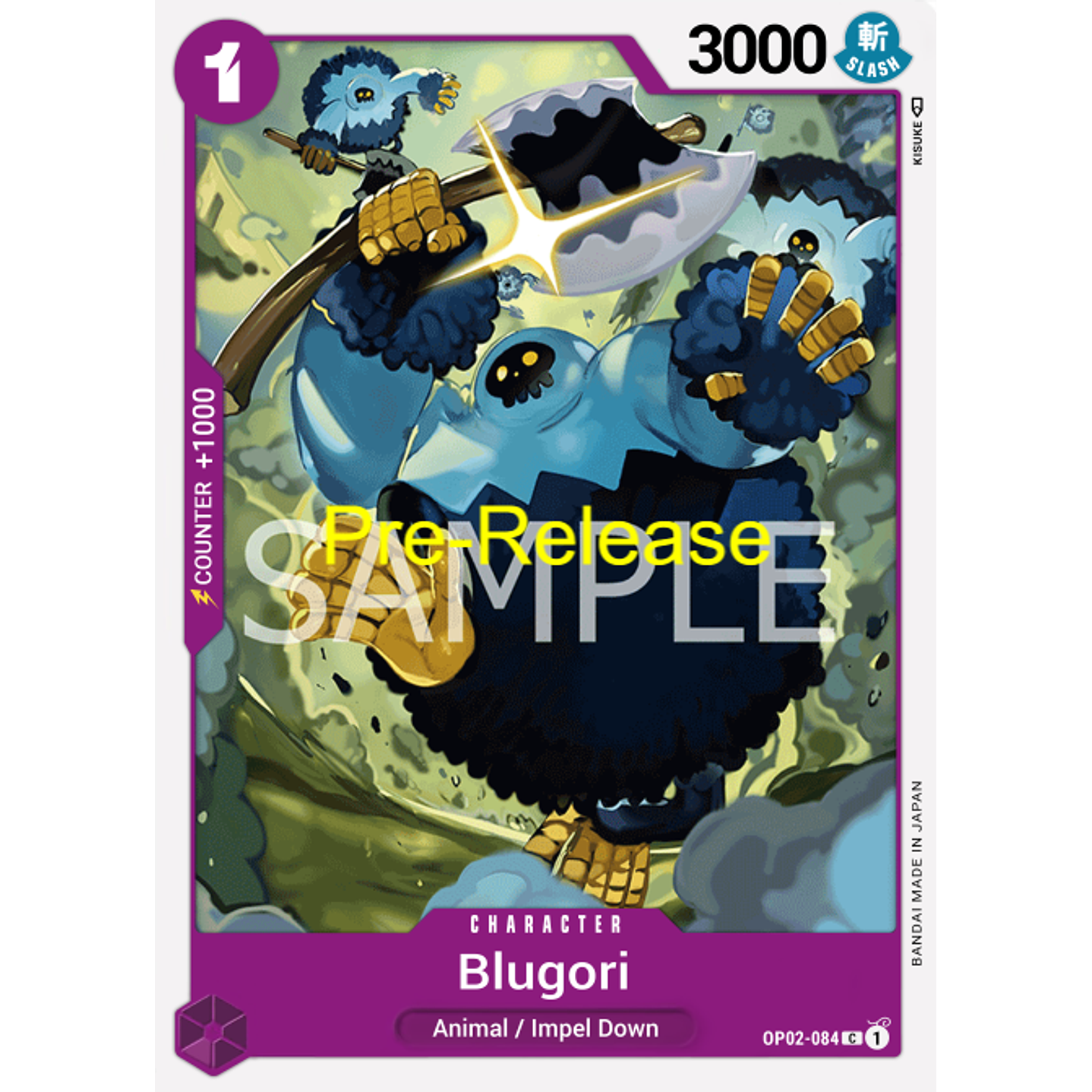 Blugori (OP02-084) - Pre-Release