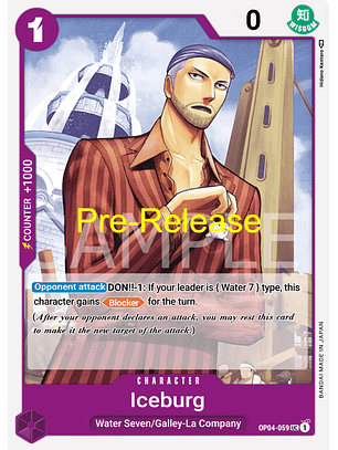 Iceburg (OP04-059) - Pre-Release