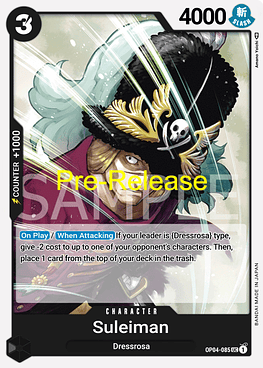 Suleiman (OP04-085) - Pre-Release