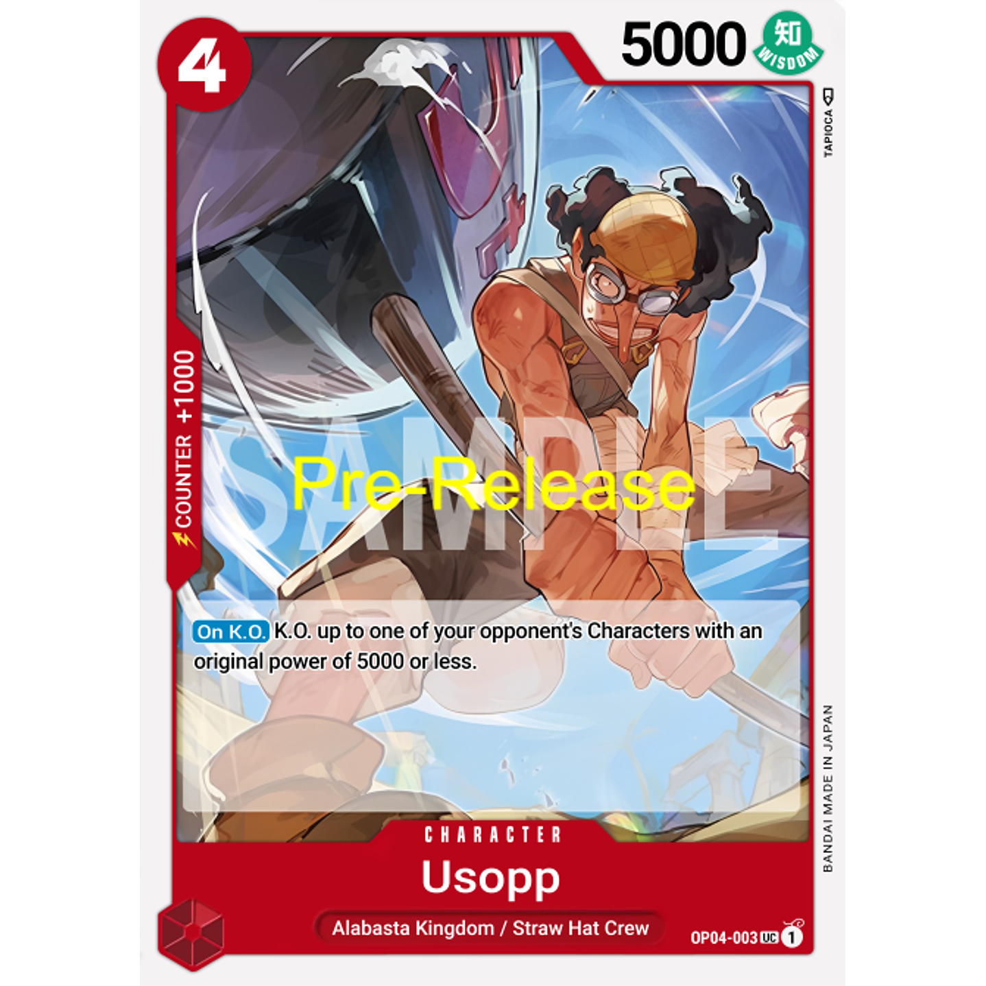 Usopp (OP04-003) - Pre-Release