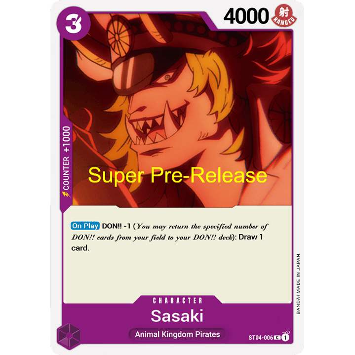 Sasaki (ST04-006) - Super-Pre-Release