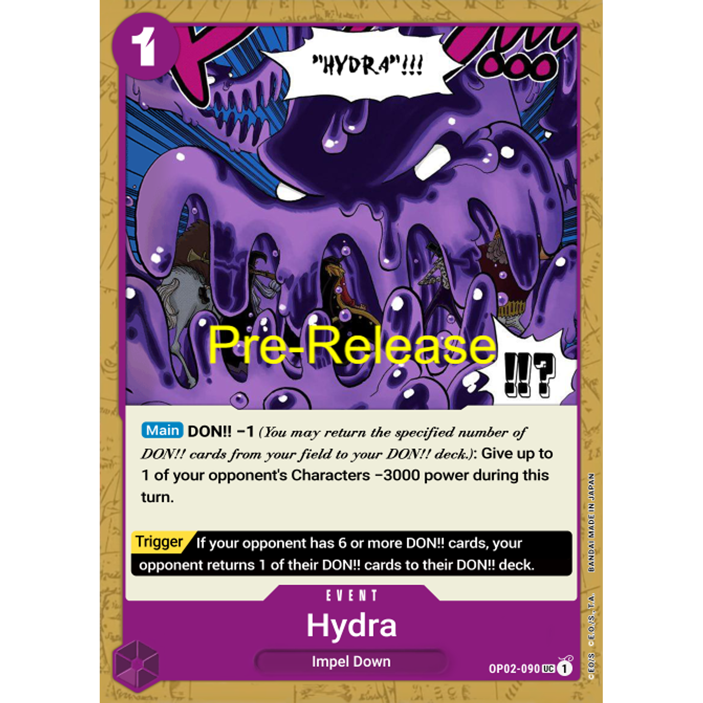 Hydra (OP02-090) - Pre-Release