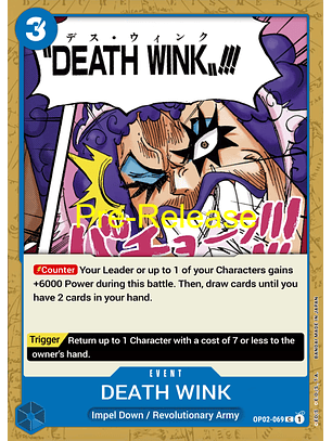 DEATH WINK (OP02-069) - Pre-Release