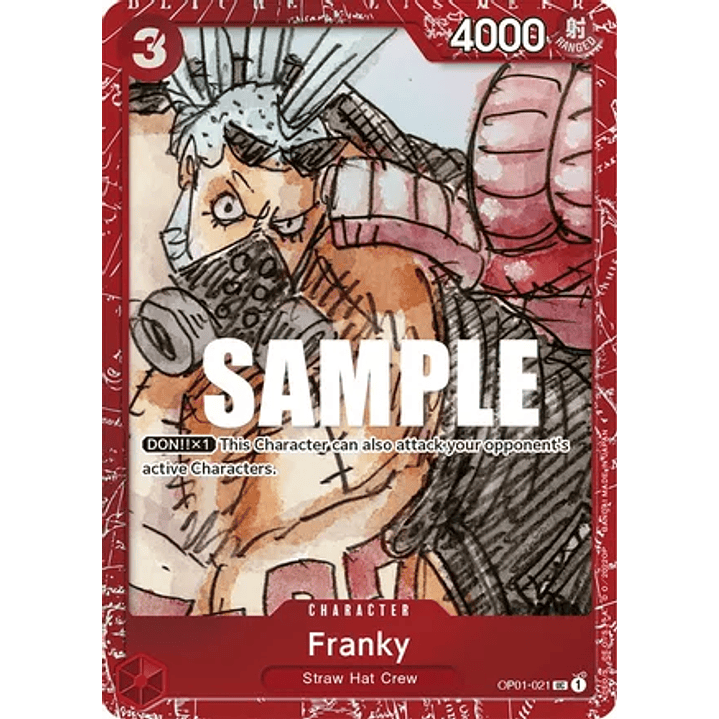 Franky (OP01-021) - Premium-Film-Red-Edition
