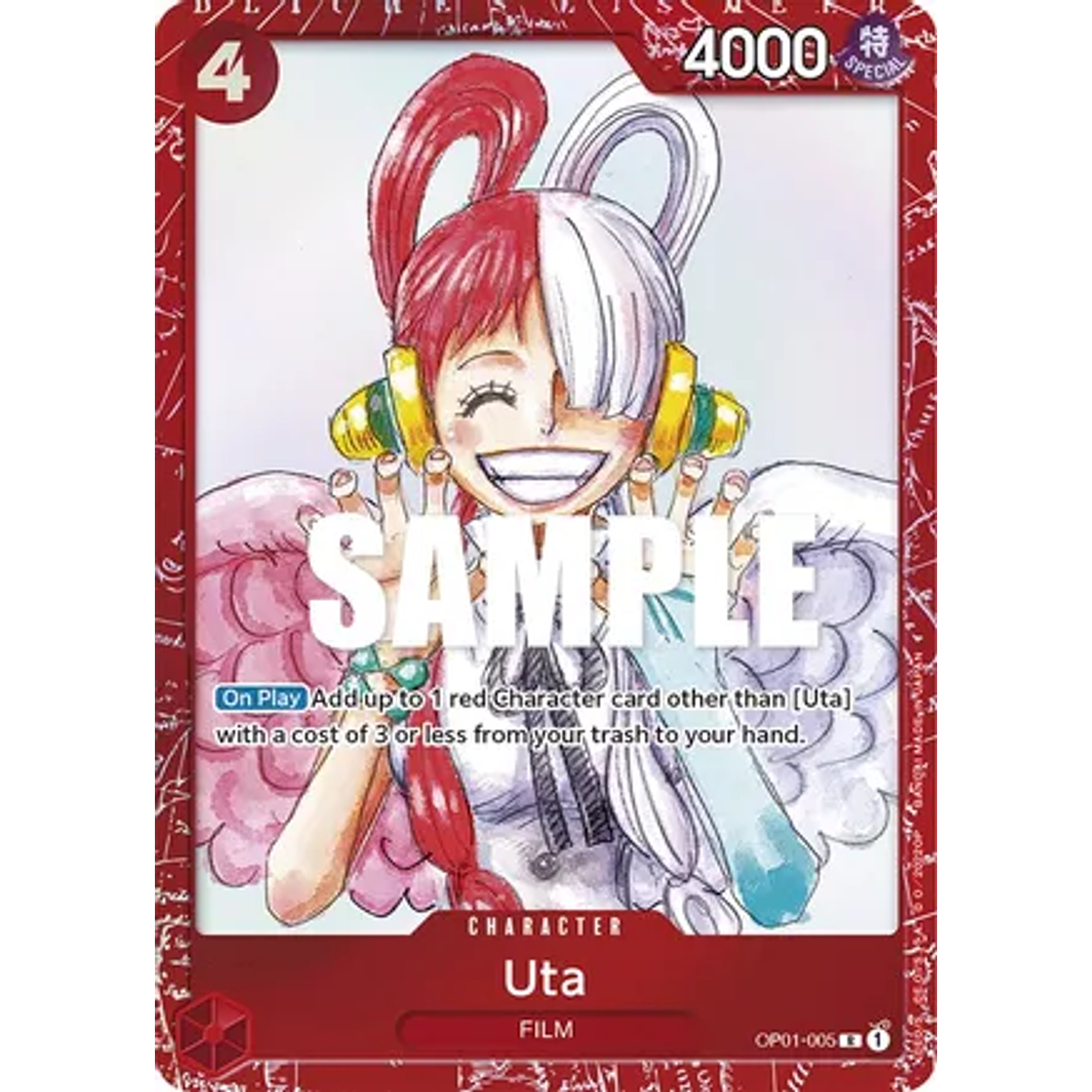 Uta (OP01-005) - Premium-Film-Red-Edition