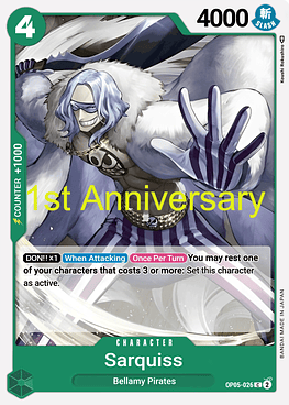 Sarquiss (OP05-026) - 1st-Anniversary