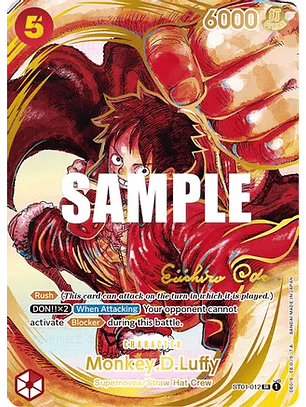 Monkey.D.Luffy (ST01-012) - Gold-Stamped-Signature