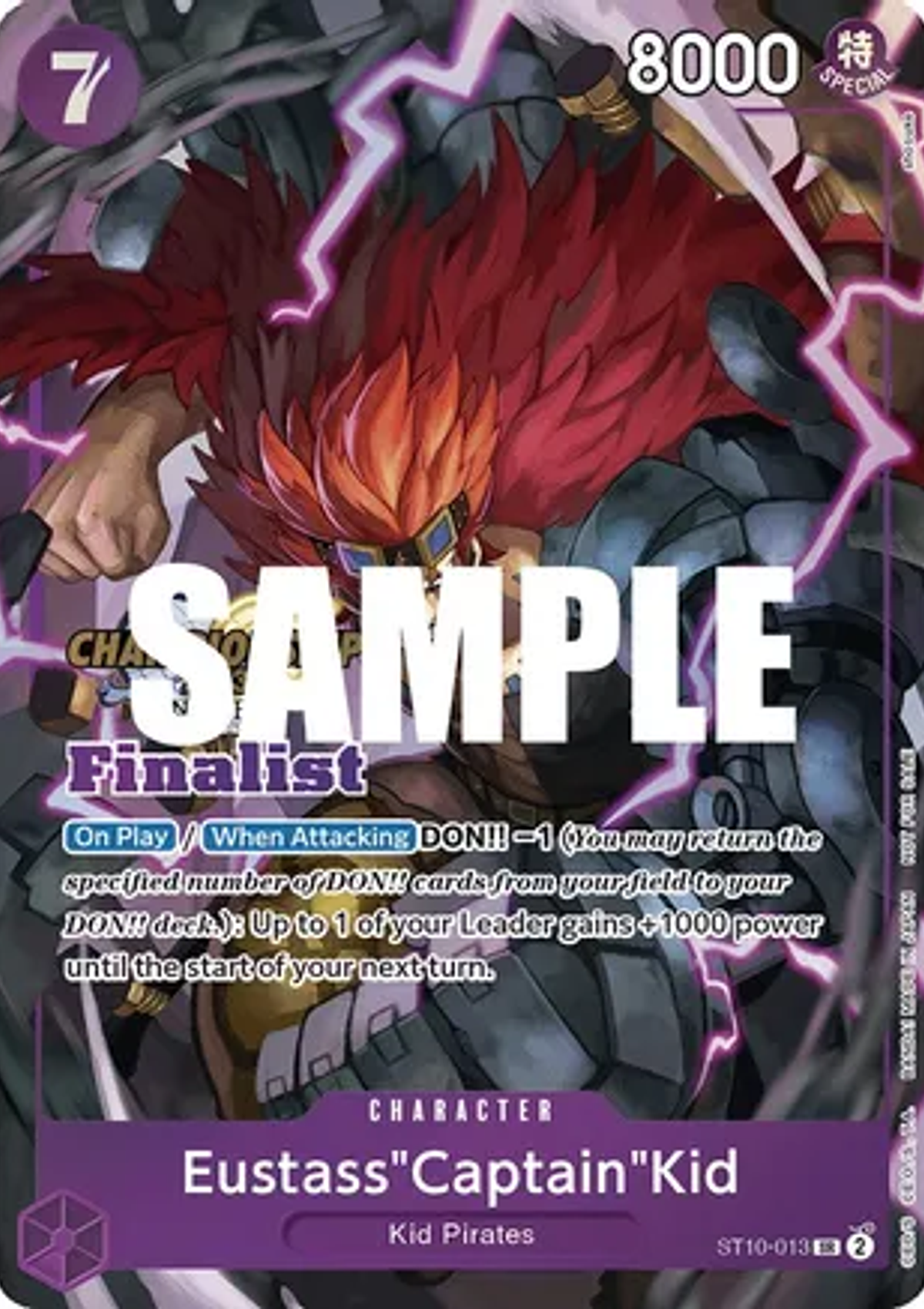 Eustass"Captain"Kid (ST10-013) - CS-2023-Top-Players-Pack-Finalist