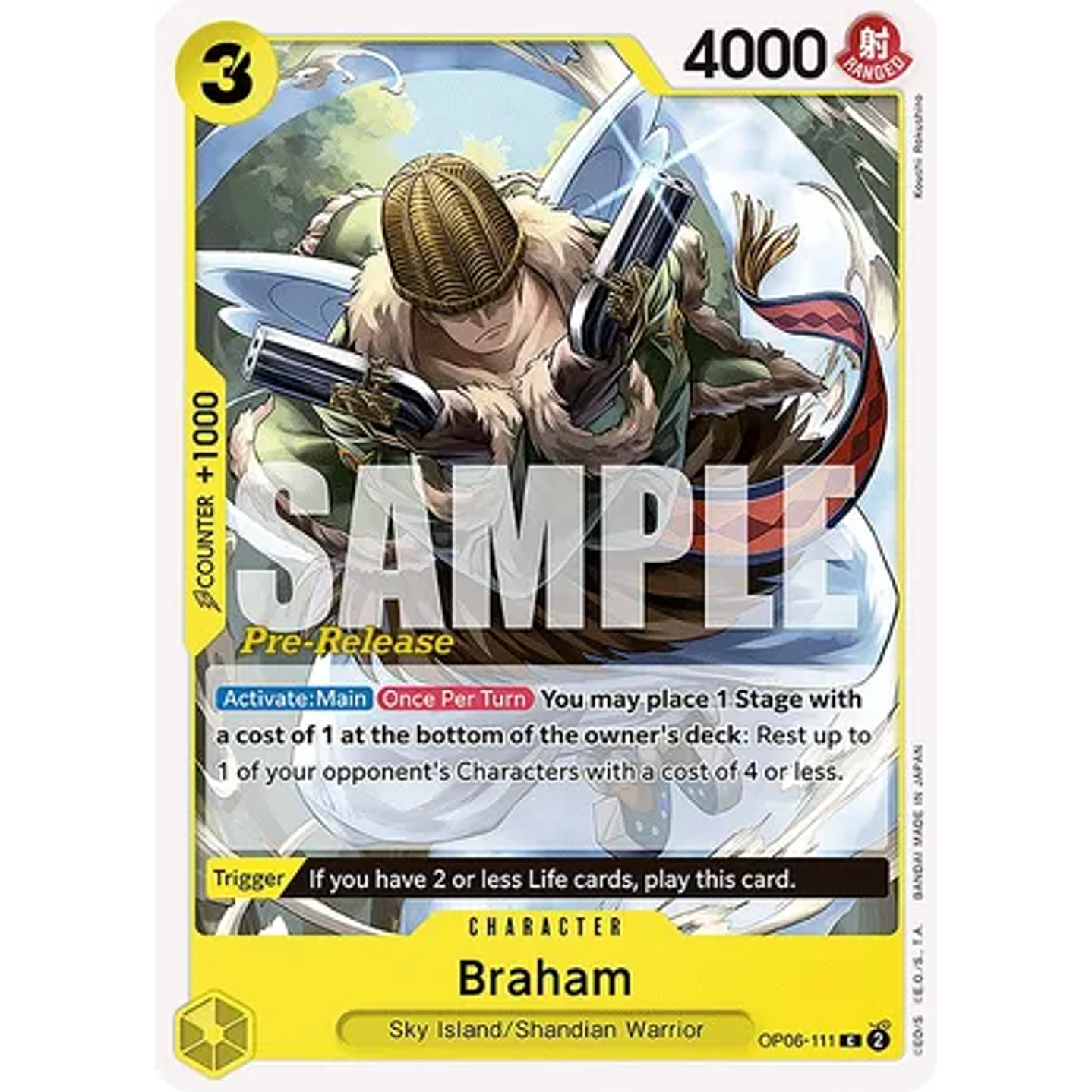 Braham (OP06-111) - Pre-Release