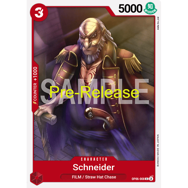 Schneider (OP06-008) - Pre-Release