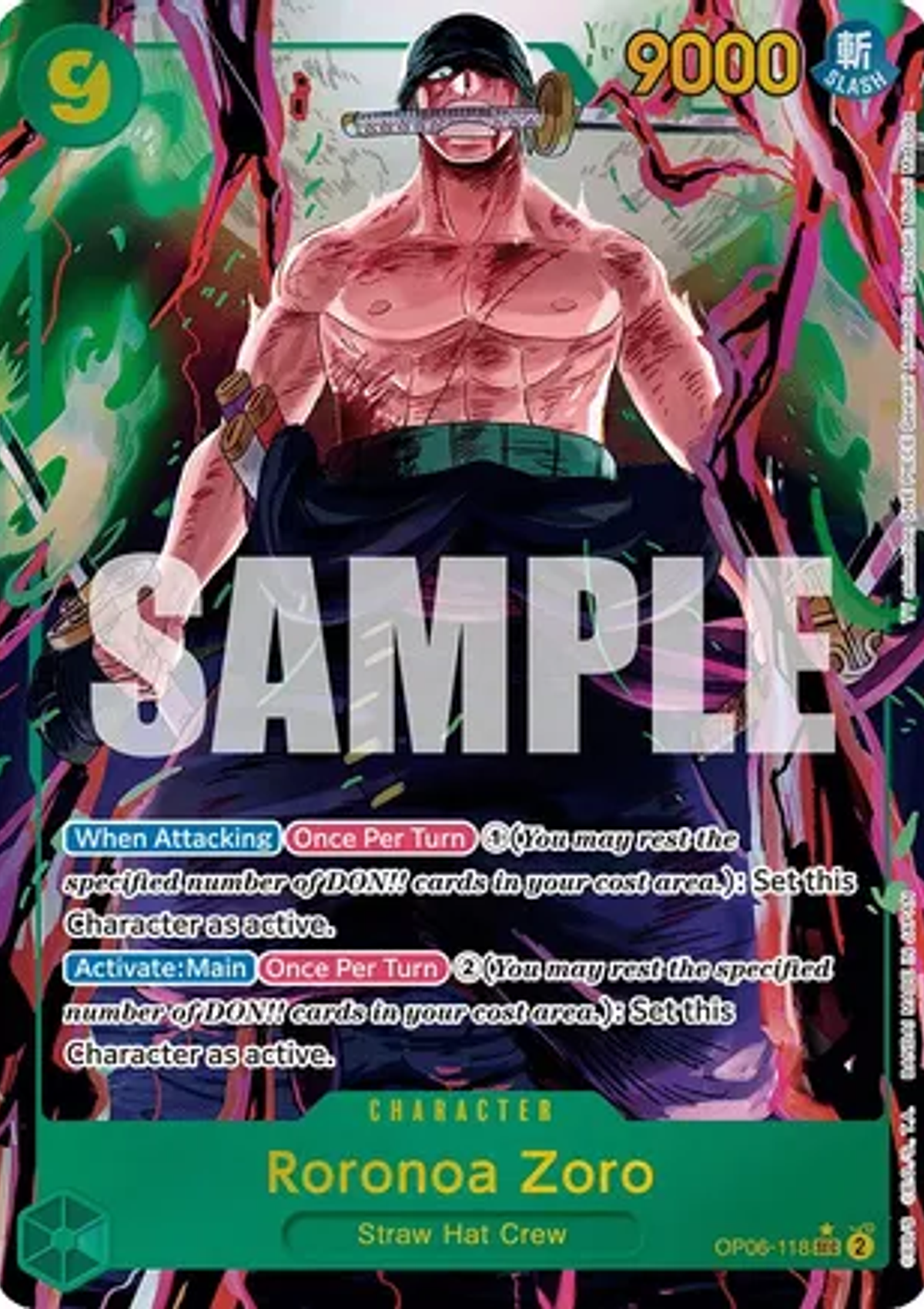 Roronoa Zoro (OP06-118) - Alternative-Art