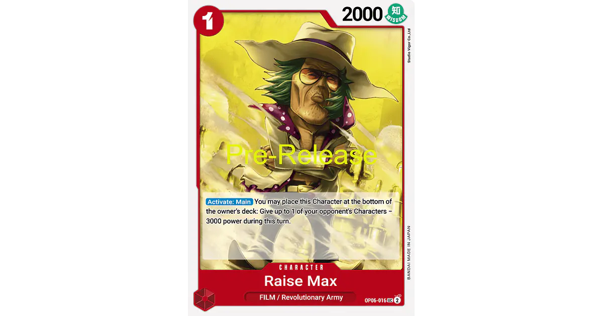 Raise Max (OP06-016) - Pre-Release