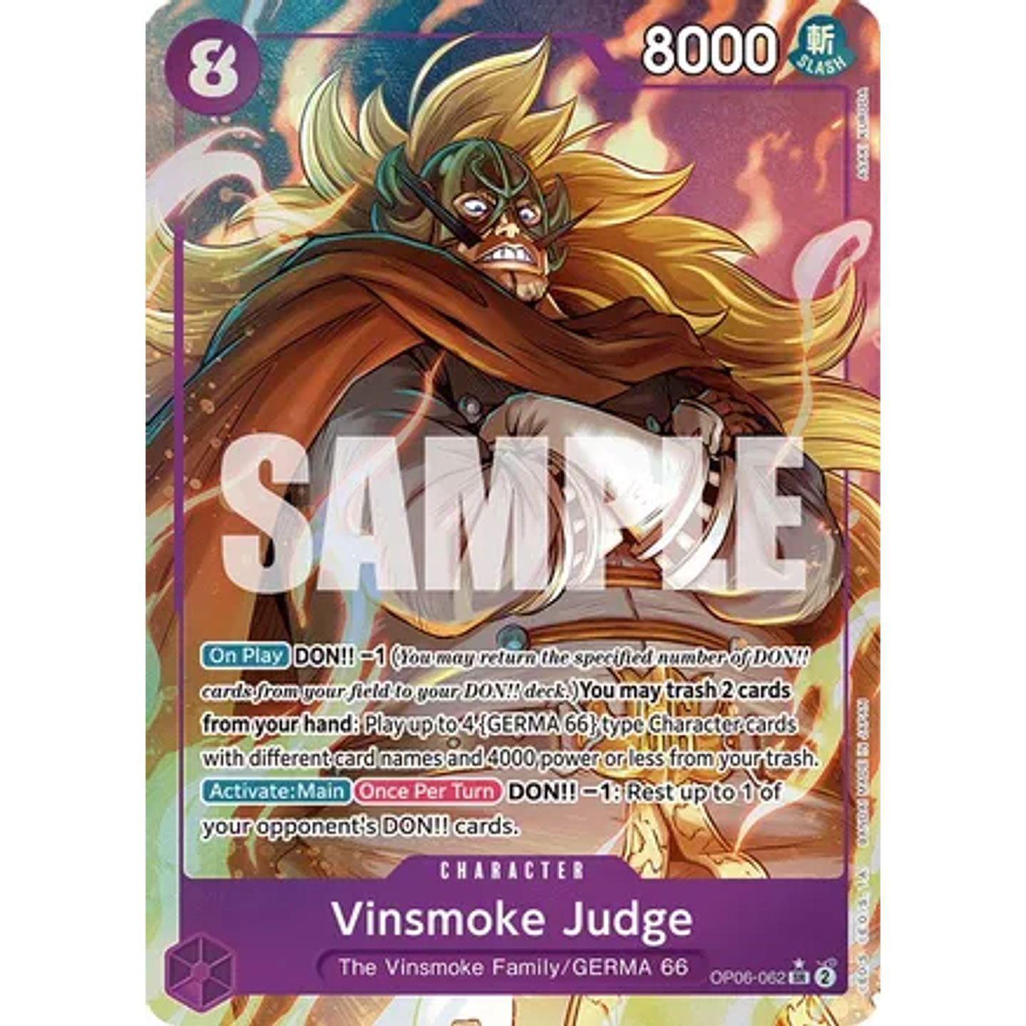 Vinsmoke Judge (OP06-062) - Alternative-Art