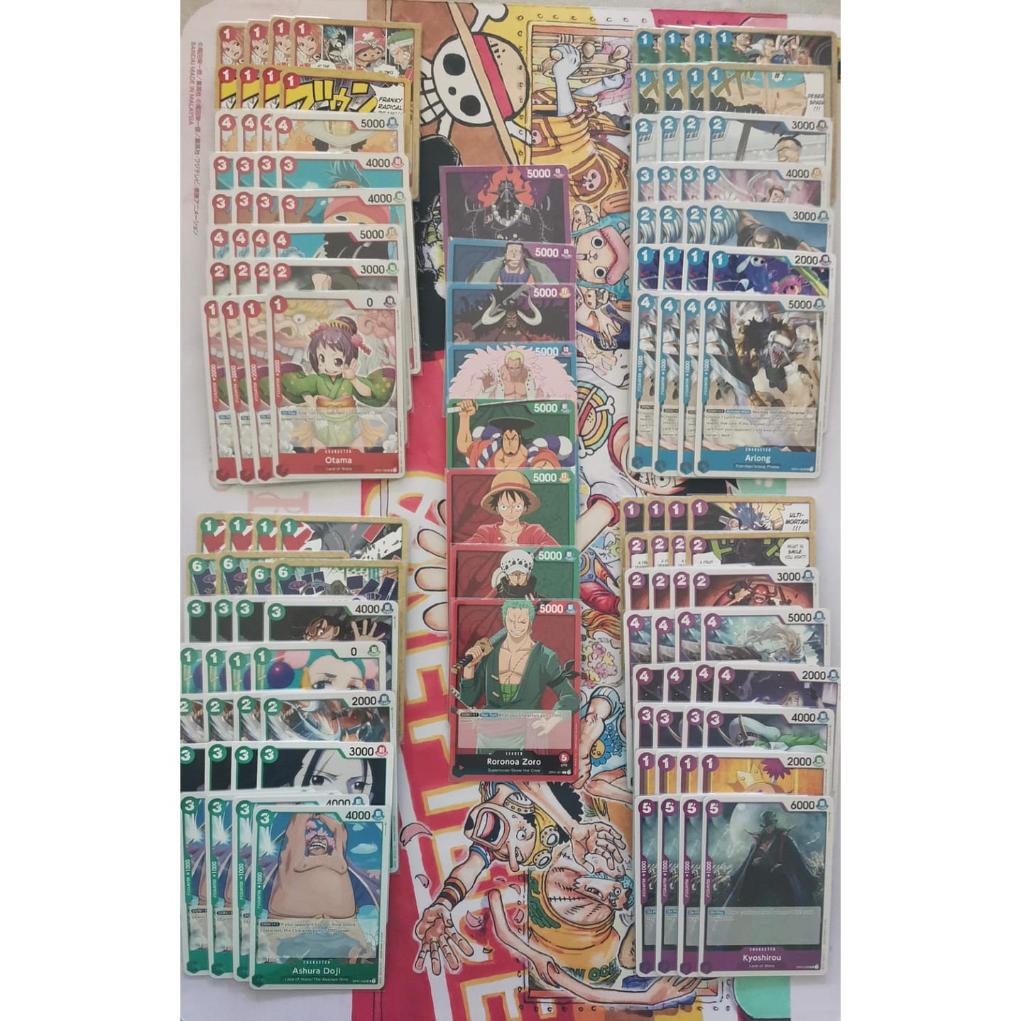 Playset Infrecuentes + Líderes OP01 Romance Down