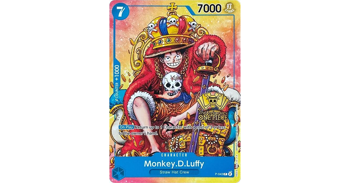 6個入り　新品☆ONE PIECE CARD 2nd Anniversary One Piece Card Game: English Version 2nd Anniversary Set | Third