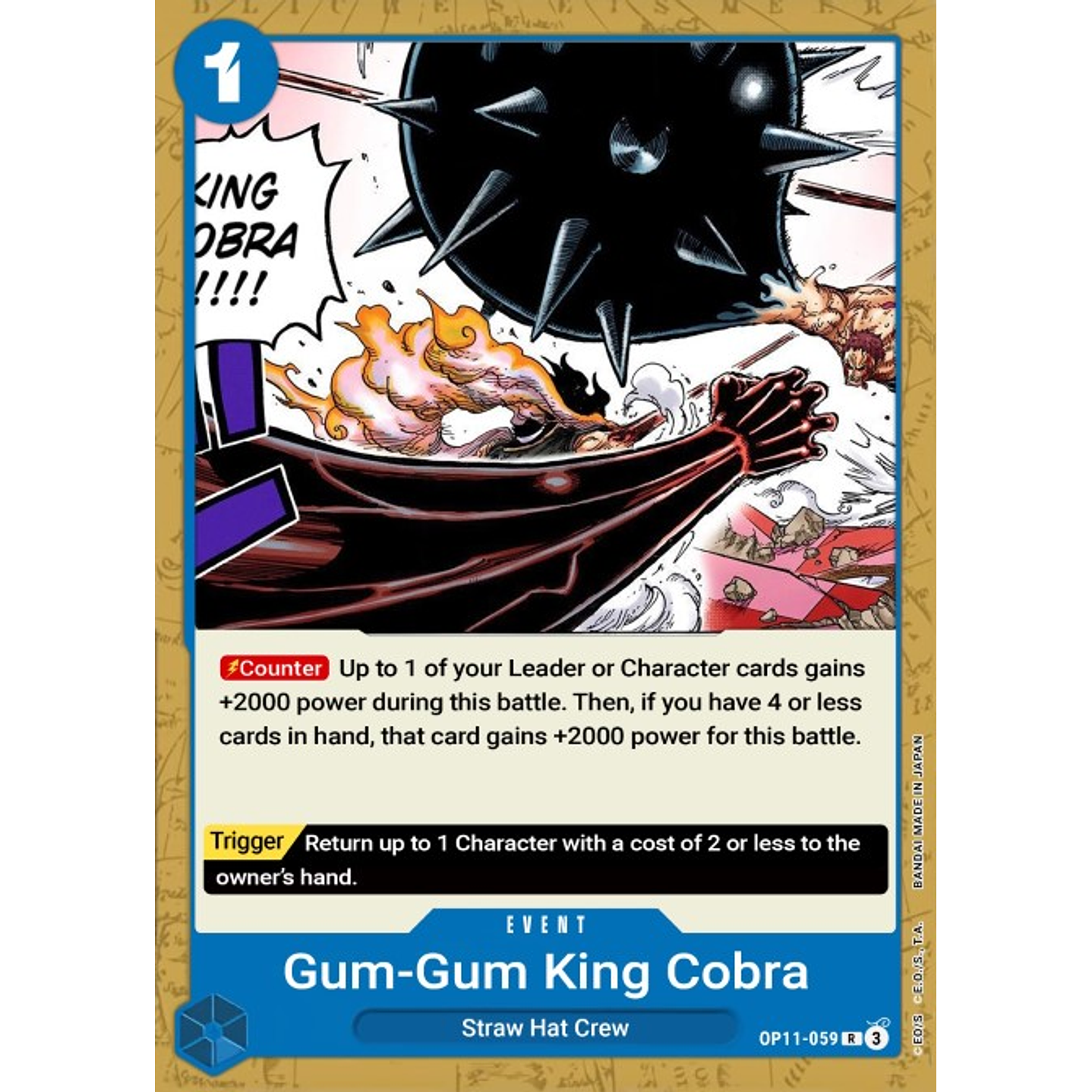 Gum-Gum King Cobra (OP11-059)