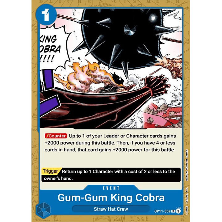 Gum-Gum King Cobra (OP11-059)