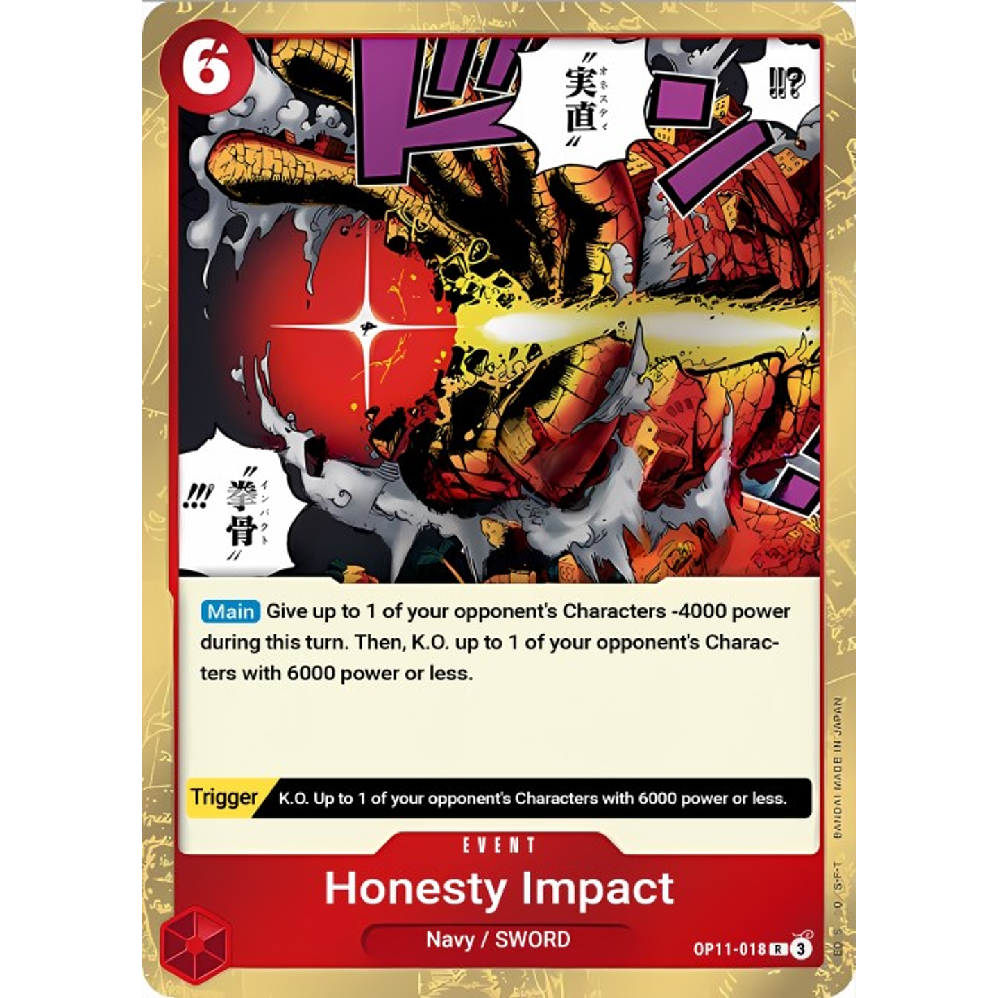 Honesty Impact (OP11-018)