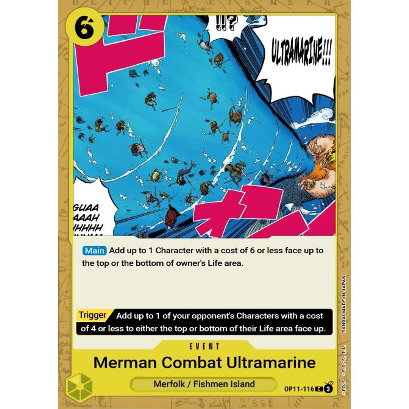 Merman Combat Ultramarine (OP11-116)