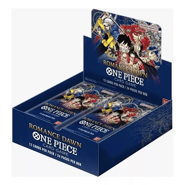 One Piece TCG Romance Down OP01  Booster Box Fondo AZUL
