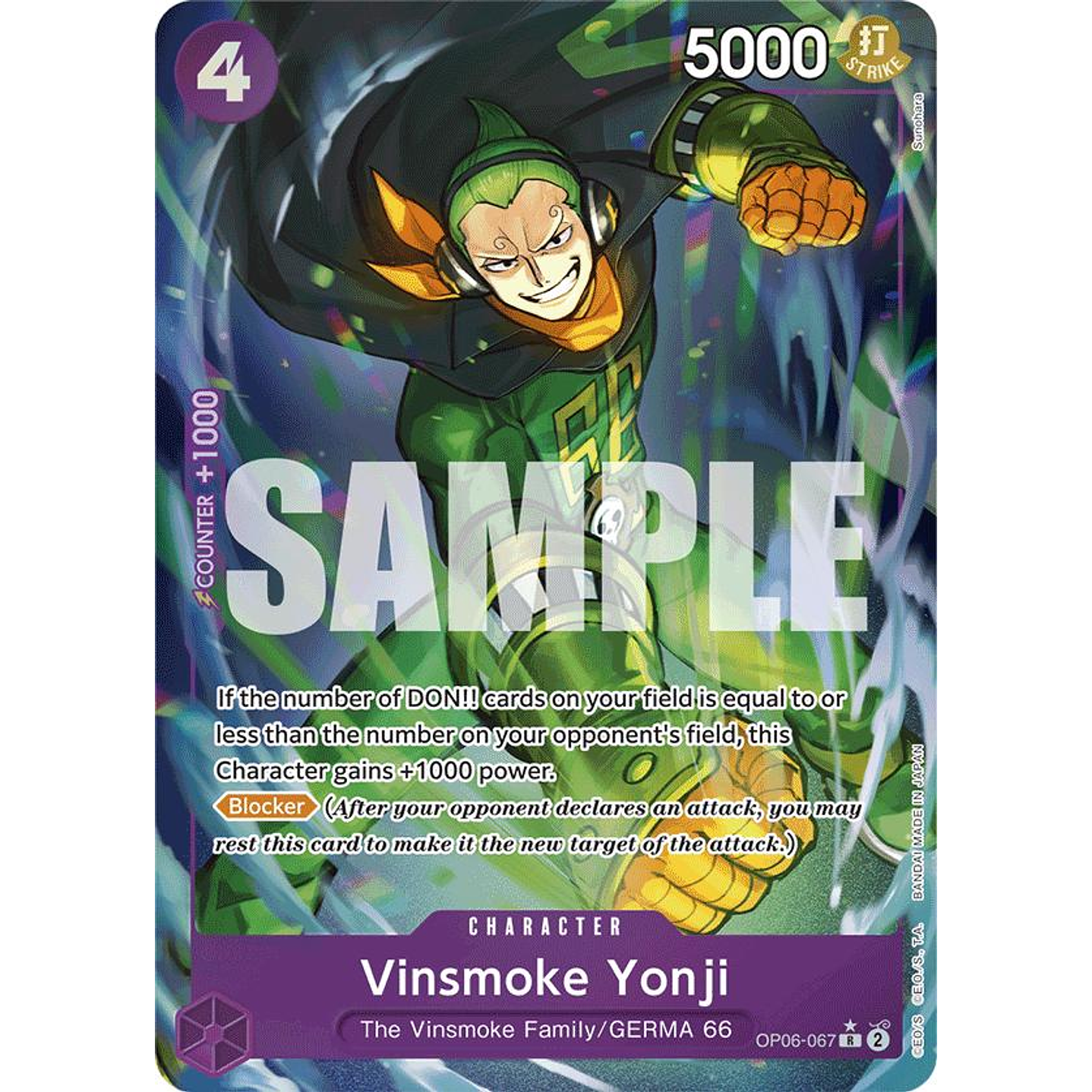 Vinsmoke Yonji (OP06-067) - Full-Art
