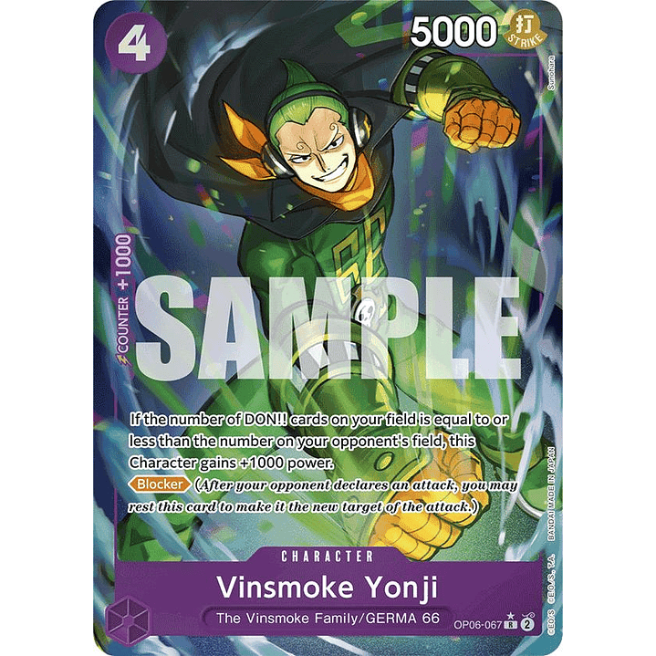 Vinsmoke Yonji (OP06-067) - Full-Art