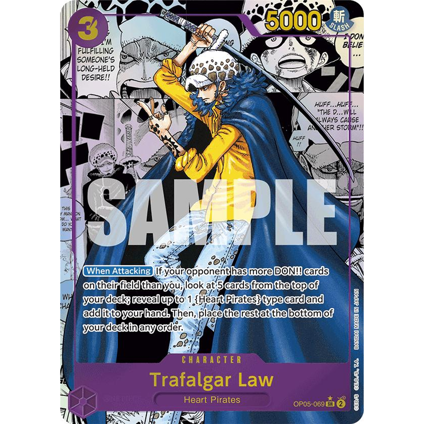 Trafalgar Law (OP05-069) - Alternative-Art-Manga-PRB