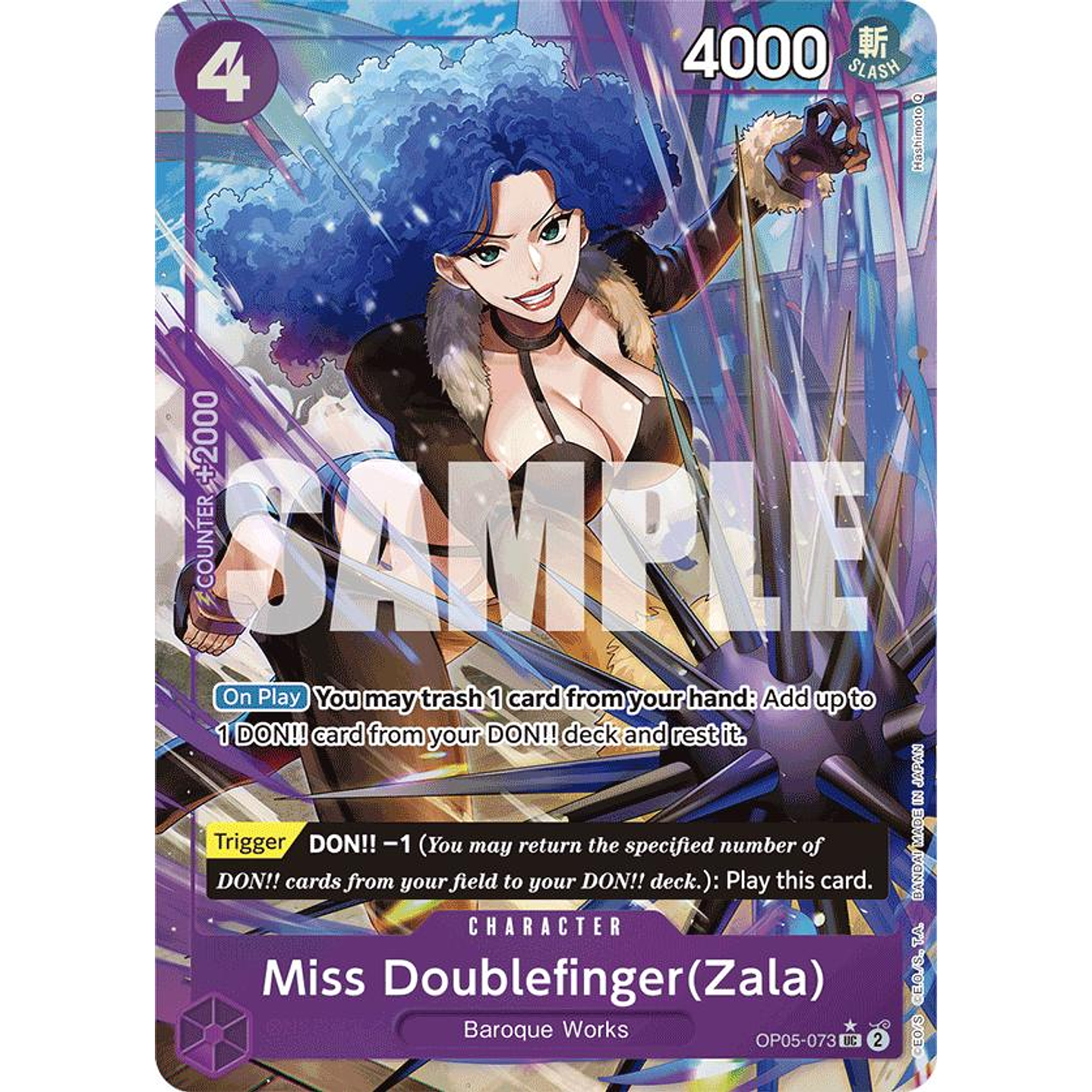 Miss Doublefinger(Zala) (OP05-073) - Full-Art