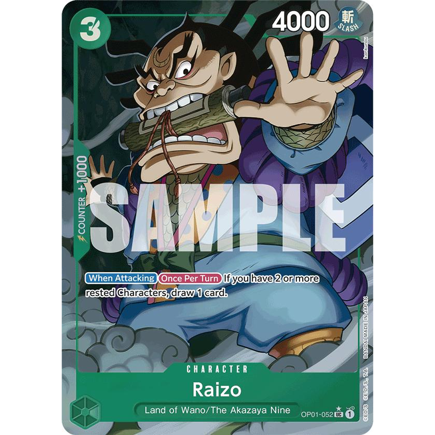 Raizo (OP01-052) - Full-Art