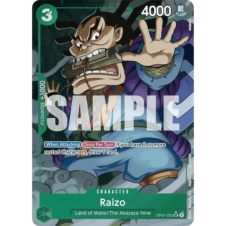 Raizo (OP01-052) - Full-Art