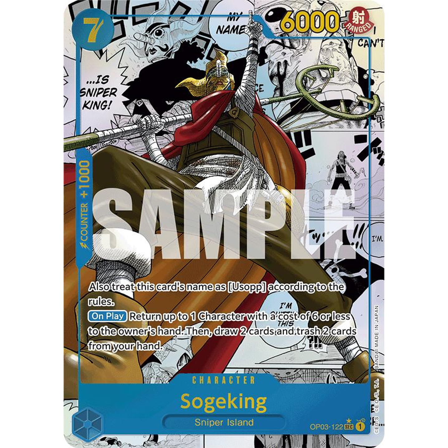 Sogeking (OP03-122) - Alternative-Art-Manga-PRB