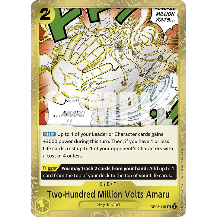 Two-Hundred Million Volts Amaru (OP05-115) - Jolly-Roger