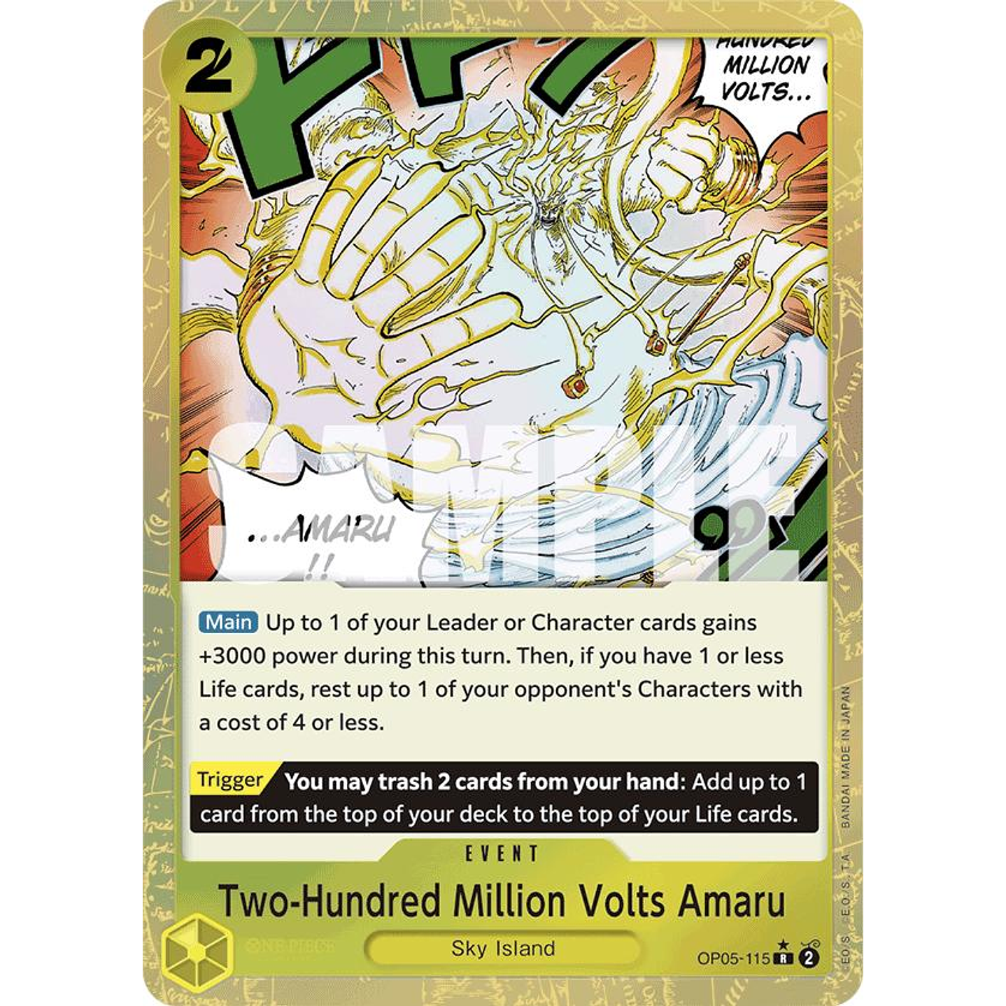 Two-Hundred Million Volts Amaru (OP05-115) - Textured-Foil