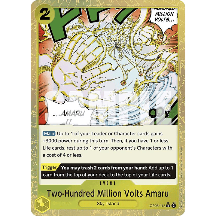 Two-Hundred Million Volts Amaru (OP05-115) - Textured-Foil