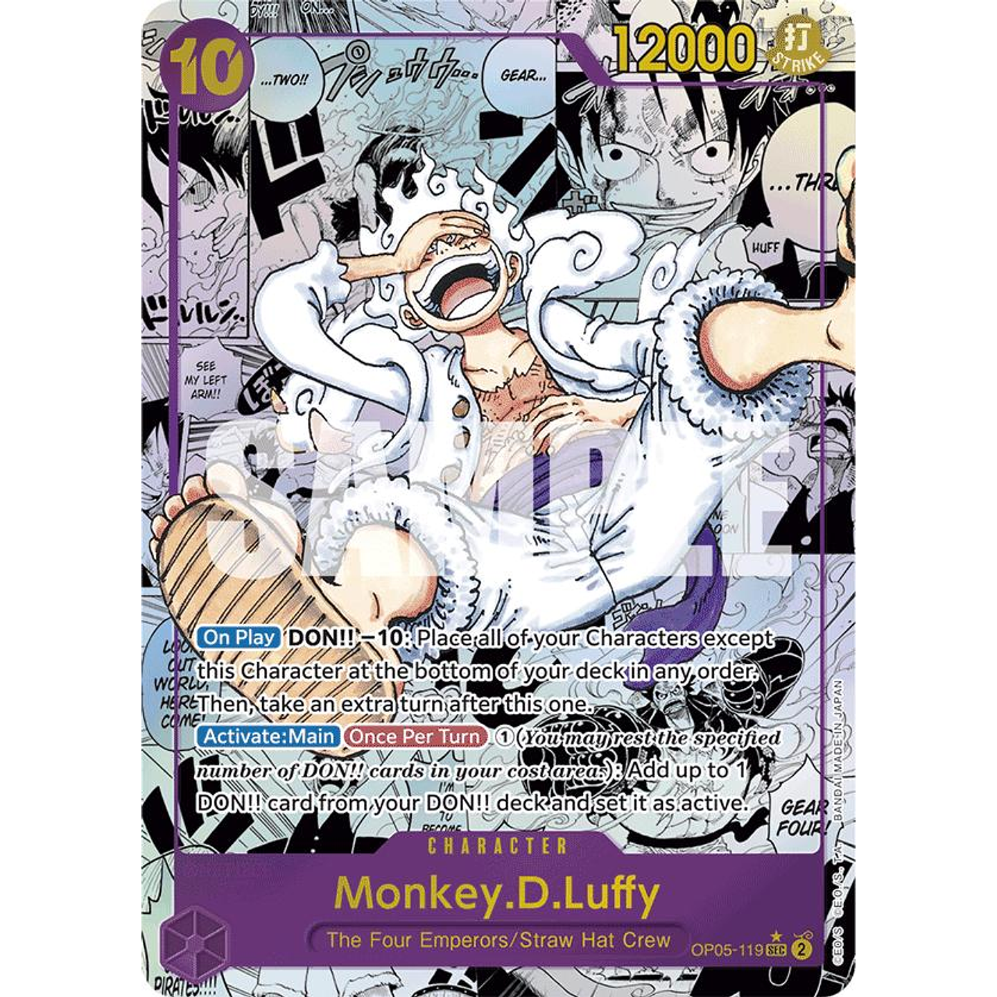 Monkey.D.Luffy (OP05-119) - Alternative-Art-Manga-PRB