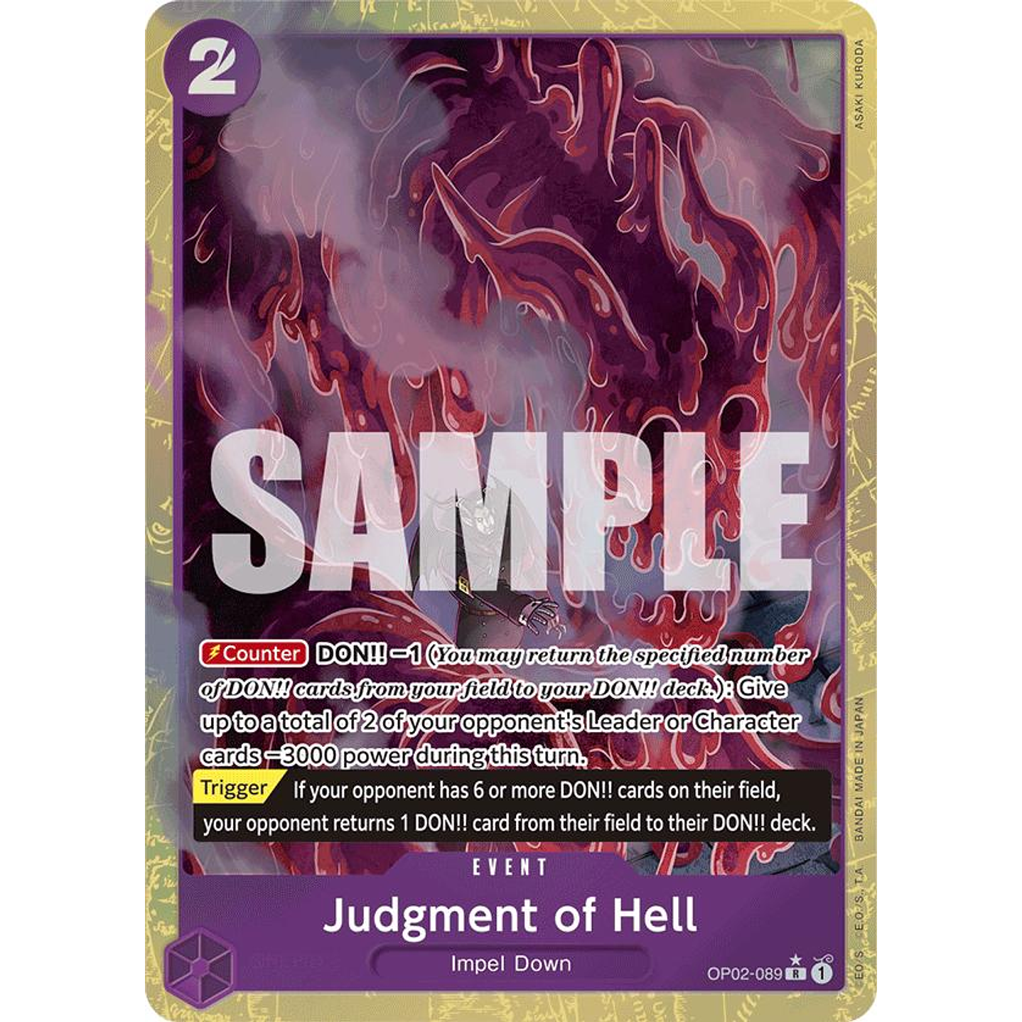 Judgment of Hell (OP02-089) - Alternative-Art-PRB