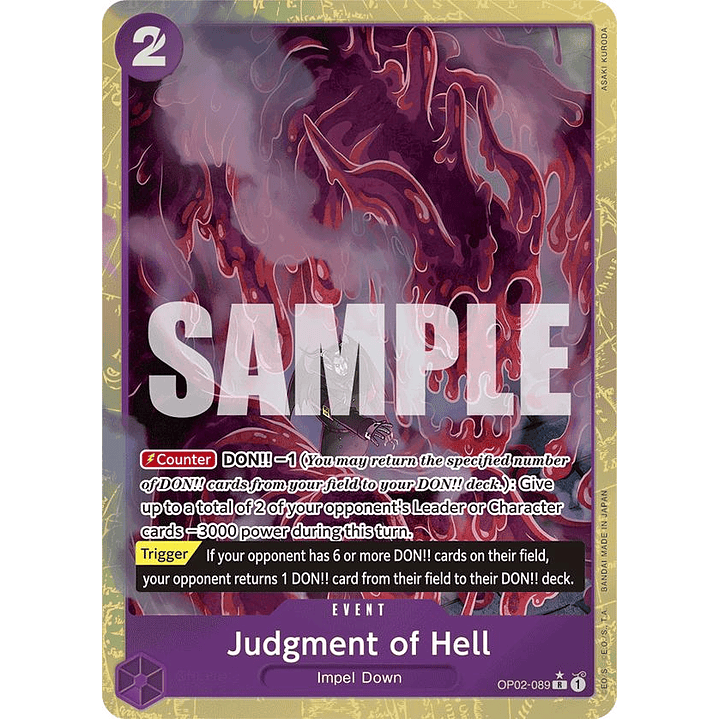 Judgment of Hell (OP02-089) - Alternative-Art-PRB
