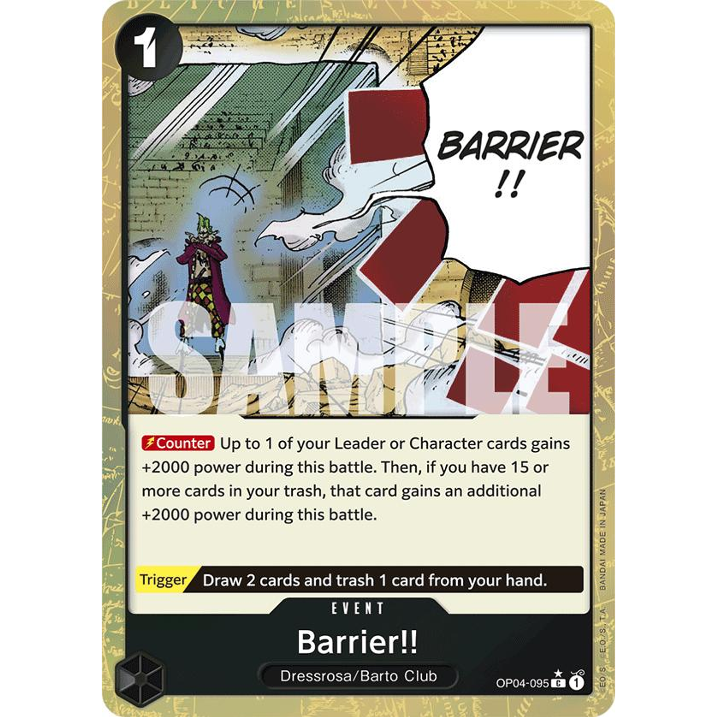 Barrier!! (OP04-095) - Textured-Foil