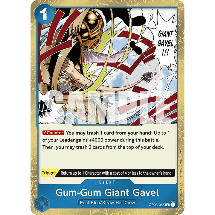 Gum-Gum Giant Gavel (OP03-055) - Jolly-Roger
