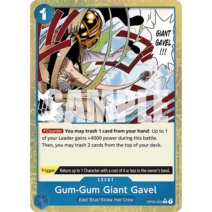 Gum-Gum Giant Gavel (OP03-055) - Textured-Foil