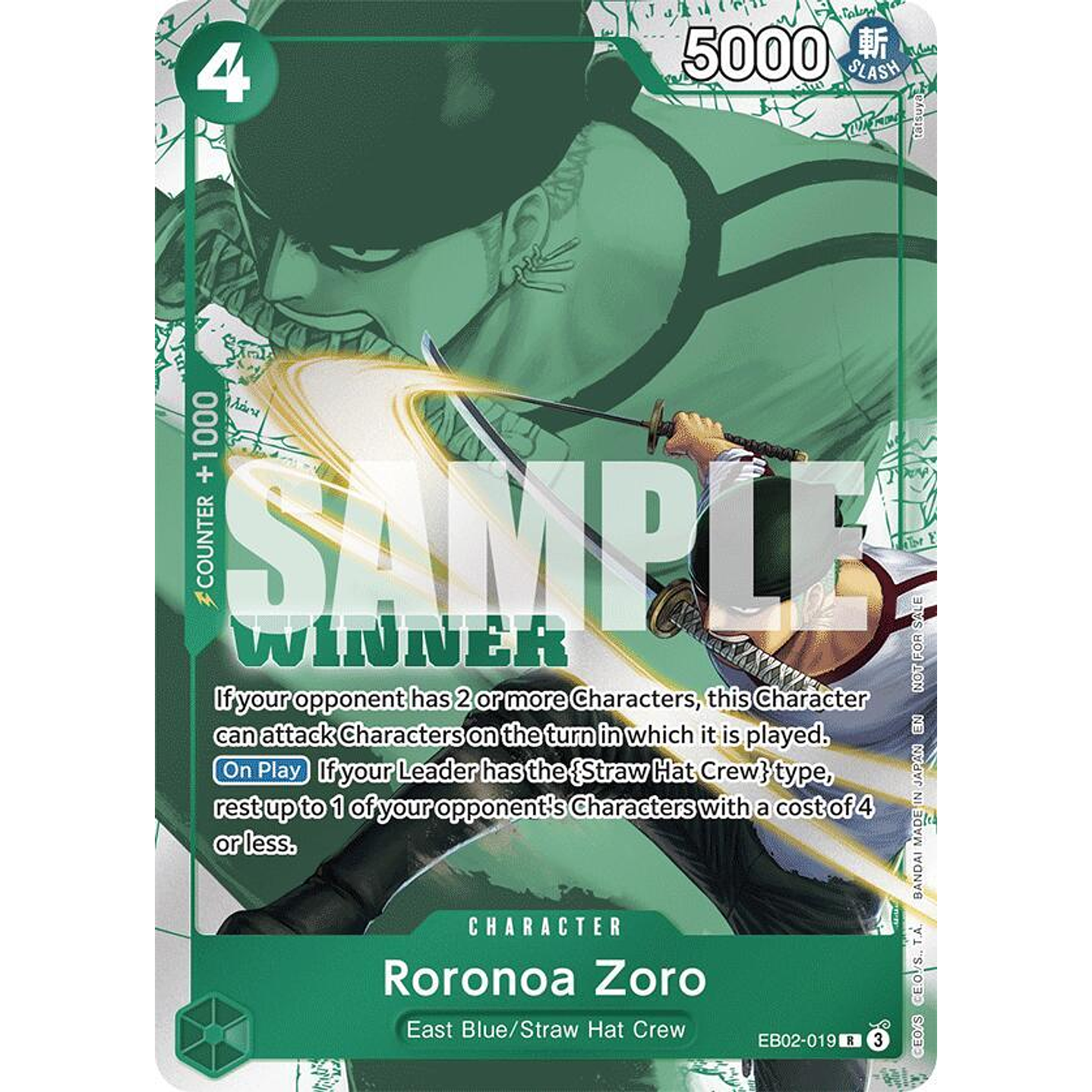 Roronoa Zoro (EB02-019) - Tournament-Pack-2025-Vol-3-Winner