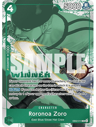 Roronoa Zoro (EB02-019) - Tournament-Pack-2025-Vol-3-Winner