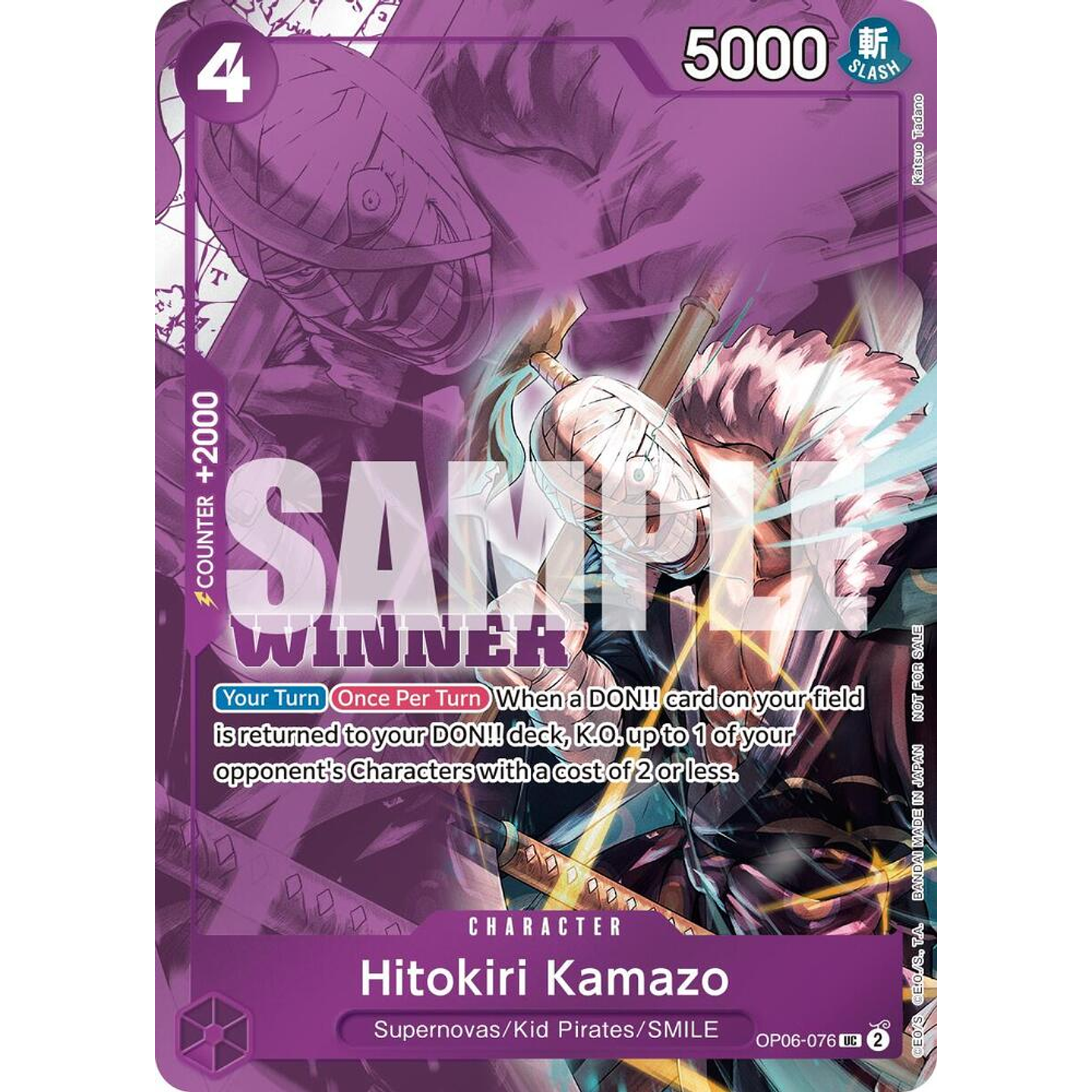 Hitokiri Kamazo (OP06-076) - Tournament-Pack-2025-Vol-1-Winner