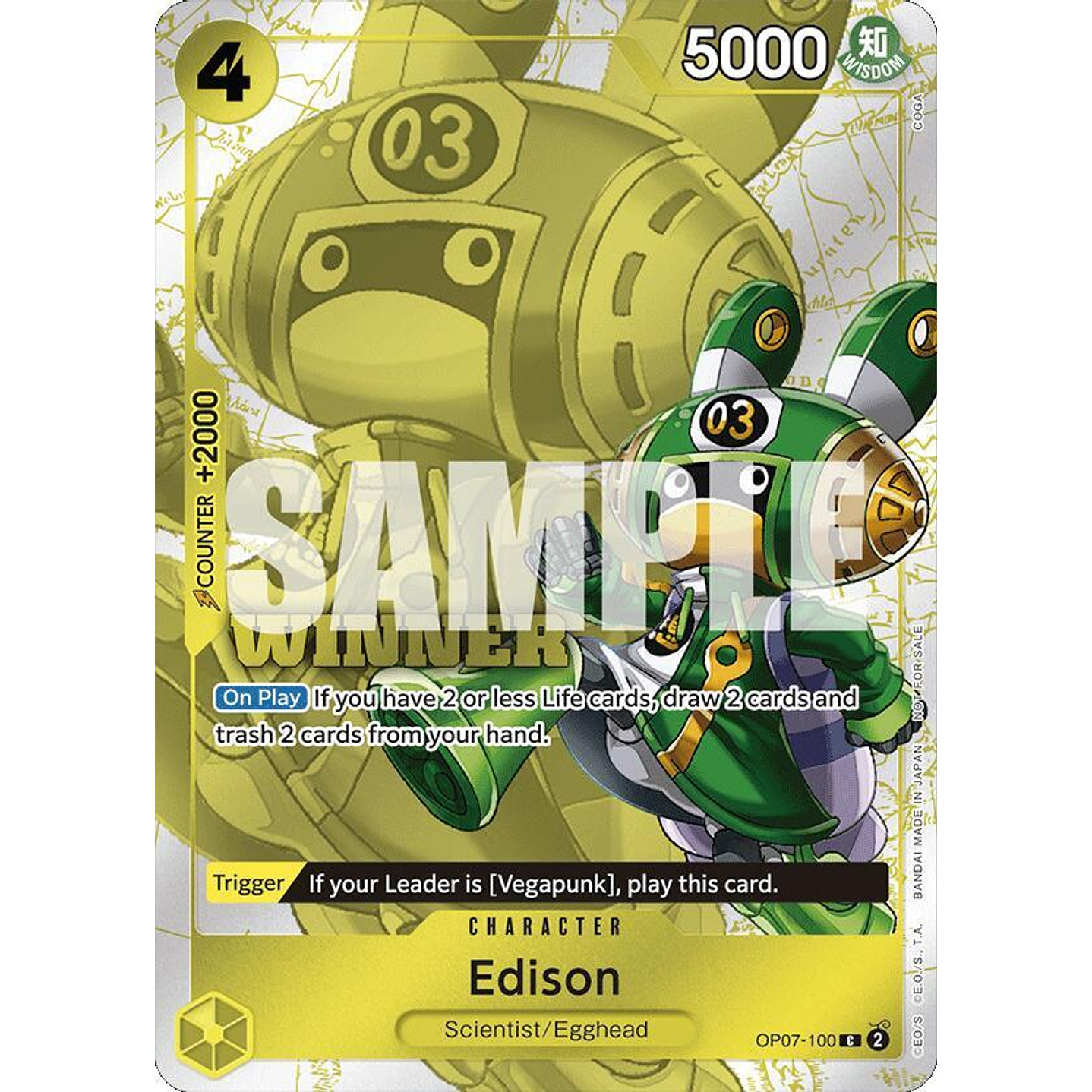 Edison (OP07-100) - Tournament-Pack-2024-Oct-Dec-Winner
