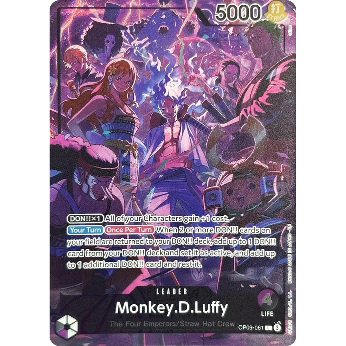 Monkey.D.Luffy (OP09-061) - English-Version-2nd-Anniversary-Set