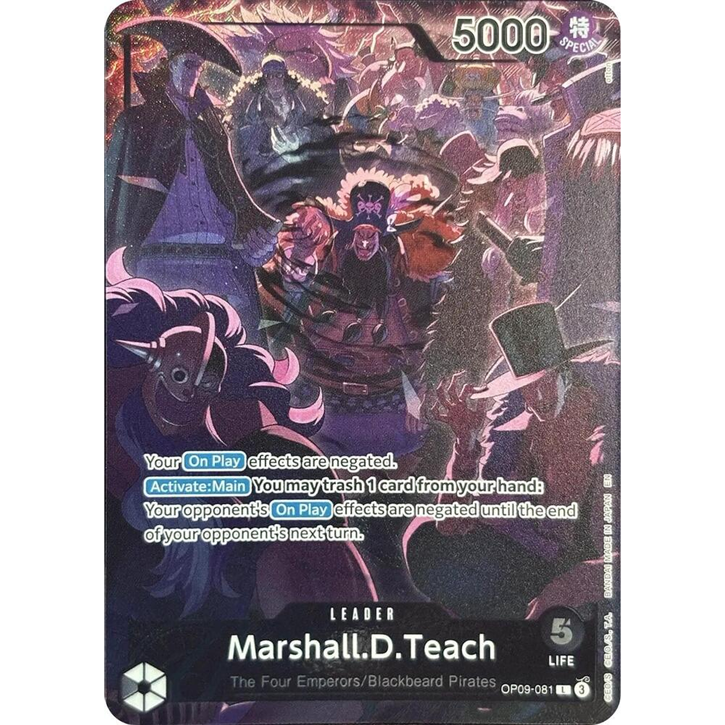 Marshall.D.Teach (OP09-081) - English-Version-2nd-Anniversary-Set