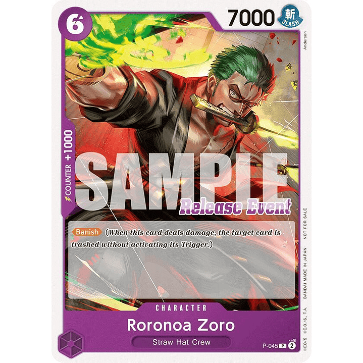 Roronoa Zoro (P-045) - ST15-ST20-Release-Event-Pack