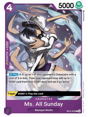 Ms. All Sunday (OP12-075)